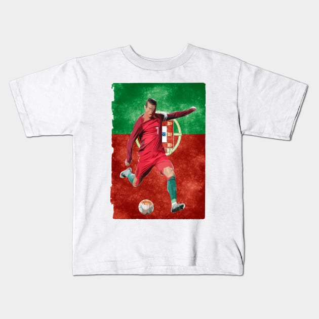 world cup portugal Kids T-Shirt by SIM1